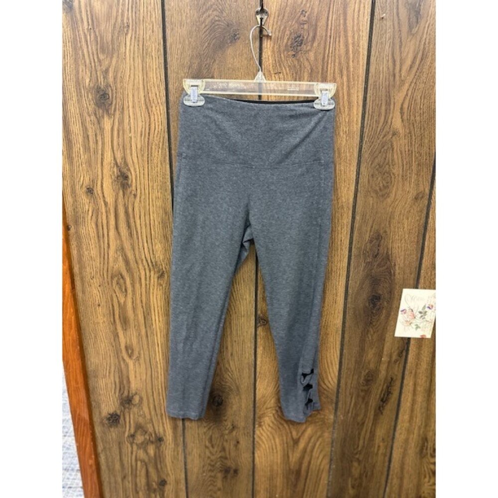 Ruby Ribbon Ladies Gray Leggings With Side Detail… - image 1